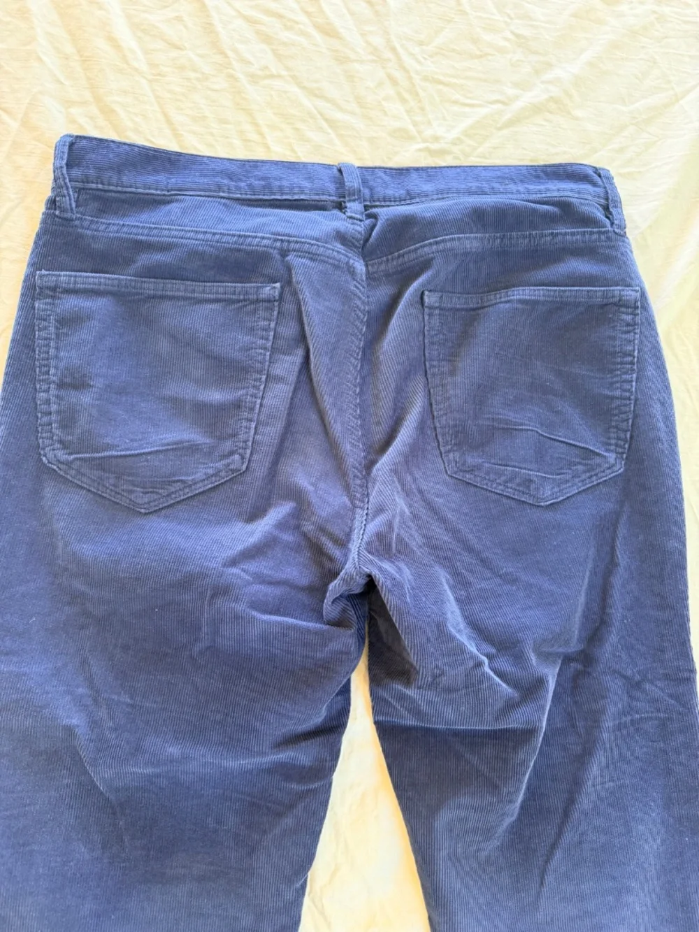 Men's Banana Republic Traveler Corduroy Pants Navy Skinny Fit 32x36